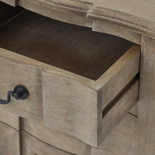 Copgrove 3 Drawer Bedside Table, Solid Wood