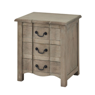 Copgrove 3 Drawer Bedside Table, Solid Wood