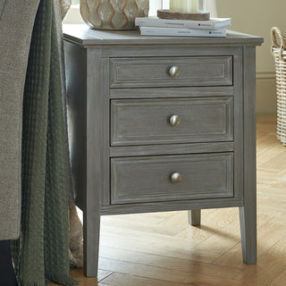 Serene Three Drawer Bedside Table