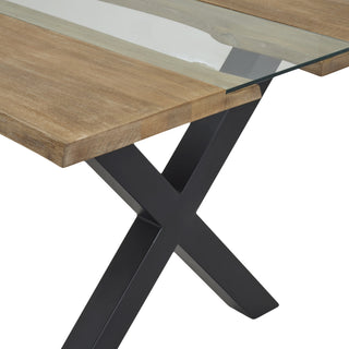 Light Acacia River Dining Table