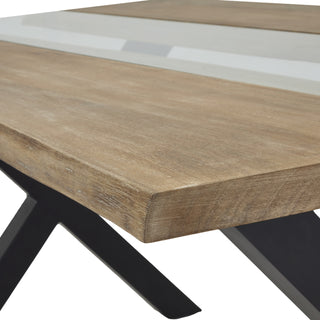 Light Acacia River Dining Table