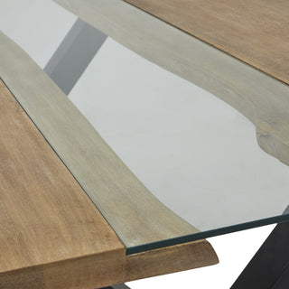 Light Acacia River Dining Table