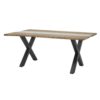 Light Acacia River Dining Table