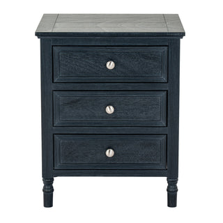 Contour Solid Wood 3 Drawer Bedside Table
