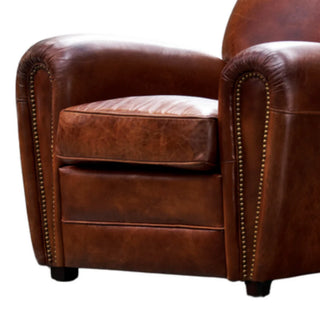 Art Deco Armchair - Real Leather