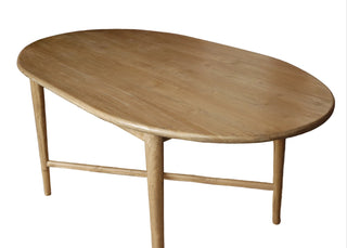 Helson Solid Teak Oval Dining Table