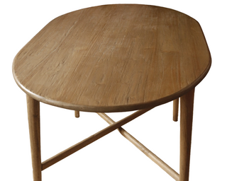 Helson Solid Teak Oval Dining Table