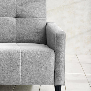 Alfie 3 Seater Grey Linen Storage Sofabed