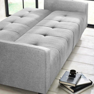 Alfie 3 Seater Grey Linen Storage Sofabed