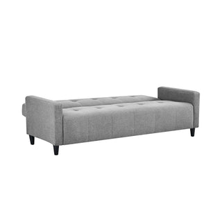 Alfie 3 Seater Grey Linen Storage Sofabed