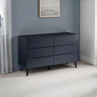 Alicia 6 Drawer Wide Chest – Matt Anthracite