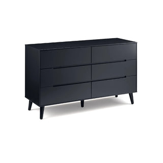 Alicia 6 Drawer Wide Chest – Matt Anthracite
