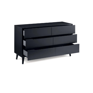 Alicia 6 Drawer Wide Chest – Matt Anthracite