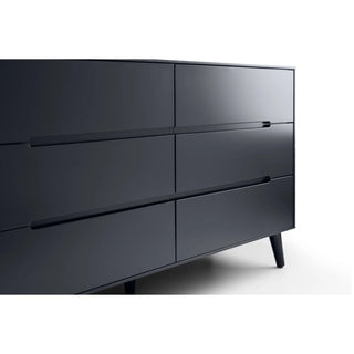 Alicia 6 Drawer Wide Chest – Matt Anthracite