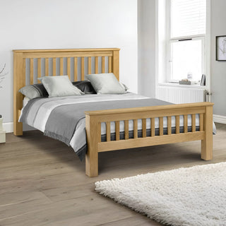 Amsterdam Oak Wood Bed