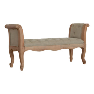 Mud Linen Bench French Bench