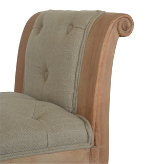 Mud Linen Bench French Bench