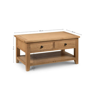 Astoria Coffee Table with 2 Drawers