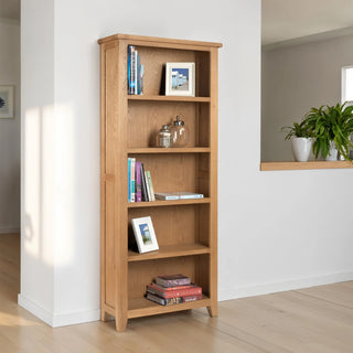 Astoria Tall Bookcase, Oak Wood