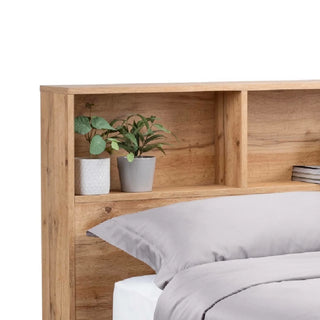 Bali Lift-Up Ottoman Storage Bed, Light Oak
