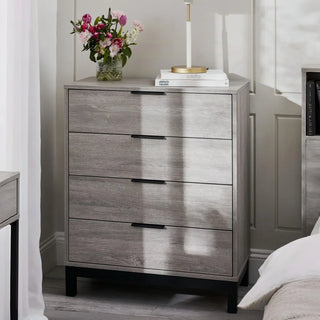 Bali 4 Drawer Chest - Grey Oak
