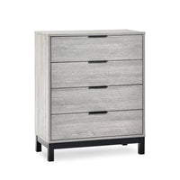 Bali 4 Drawer Chest - Grey Oak