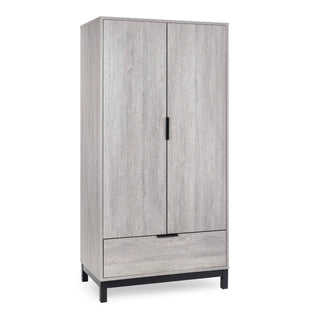 Bali 2 Door 1 Drawer Wardrobe - Grey Oak