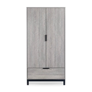 Bali 2 Door 1 Drawer Wardrobe - Grey Oak