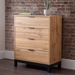 Bali 4 Drawer Chest - Oak Finish