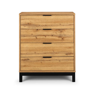 Bali 4 Drawer Chest - Oak Finish