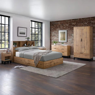 Bali 6 Drawer Wide Chest – Oak Finish