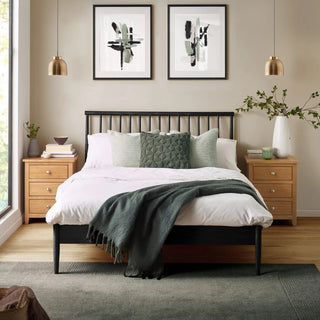 Belton Solid Oak Spindle Bed Frame