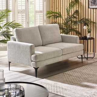 Carrera Oyster Cream Chenille 2-Seater Sofa