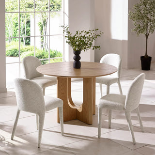 Cellini Solid Oak Round Dining Table
