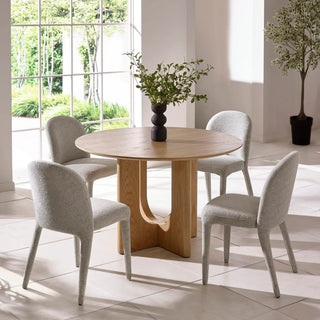 Cellini Solid Oak Round Dining Table