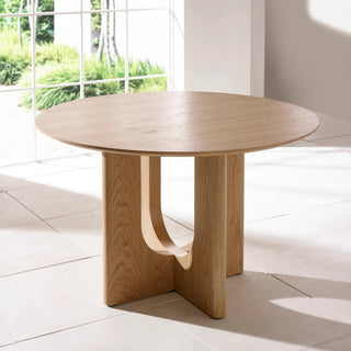 Cellini Solid Oak Round Dining Table