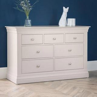 Clermont 4+3 Drawer Chest – White