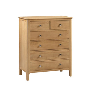 Cotswold 4+2 Drawer Chest - Solid Oak