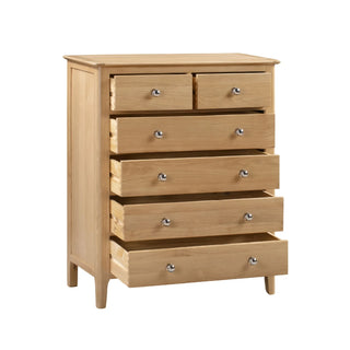 Cotswold 4+2 Drawer Chest - Solid Oak