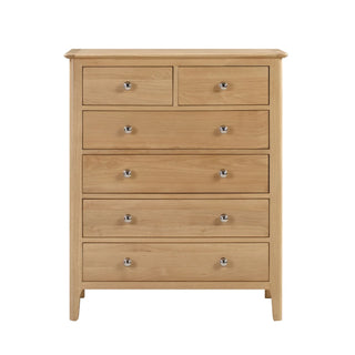 Cotswold 4+2 Drawer Chest - Solid Oak