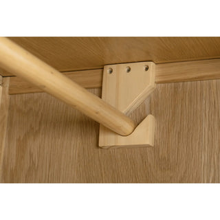 Cotswold 2 Door 1 Drawer Wardrobe - Oak Wood