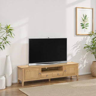 Cotswold Widescreen Tv Unit, Oak Wood