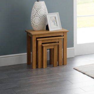 Coxmoor Nest of 3 Tables – Solid Oak