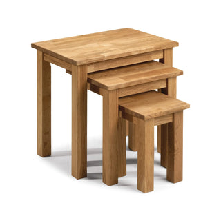 Coxmoor Nest of 3 Tables – Solid Oak