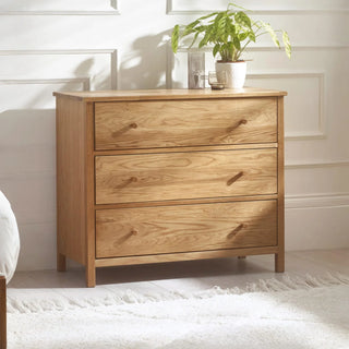 Coxmoor 3 Drawer Wooden Chest in Oak finish