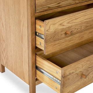 Coxmoor 3 Drawer Wooden Chest in Oak finish