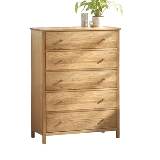 Coxmoor 5 Drawer Wooden Chest - Natural Finish