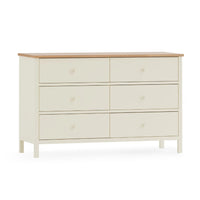 Coxmoor 6 Drawer Wooden Chest - White and Oak