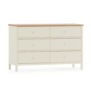 Coxmoor 6 Drawer Wooden Chest - White and Oak