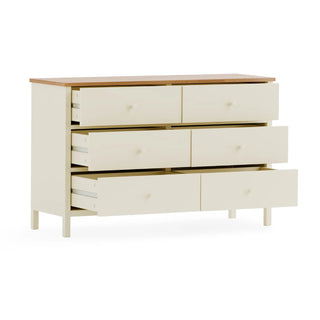 Coxmoor 6 Drawer Wooden Chest - White and Oak